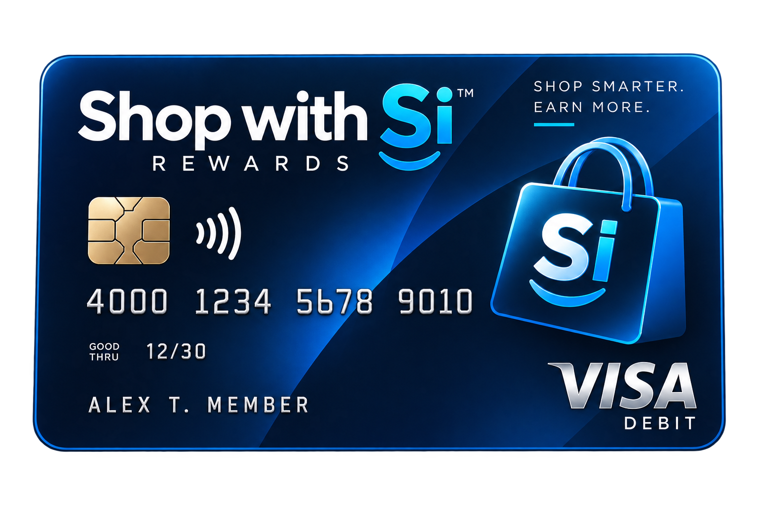 Concept design for a future Shop with Si Rewards card