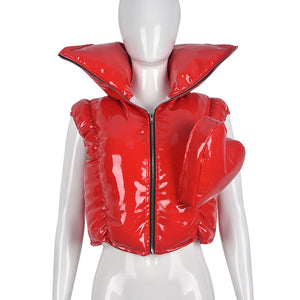 TrendySi Red Puffer Jacket